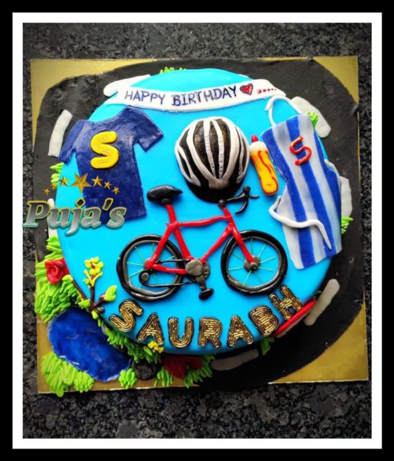 Cycling Theme Cake Designs, Images, Price Near Me