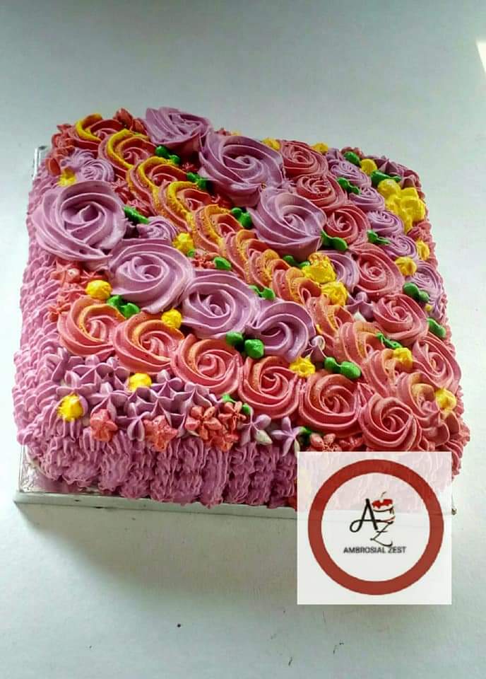 Rossette Floral Chocolate Cake Designs, Images, Price Near Me