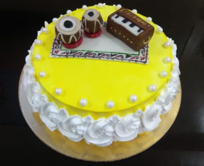 Musical Instruments Theme Cake