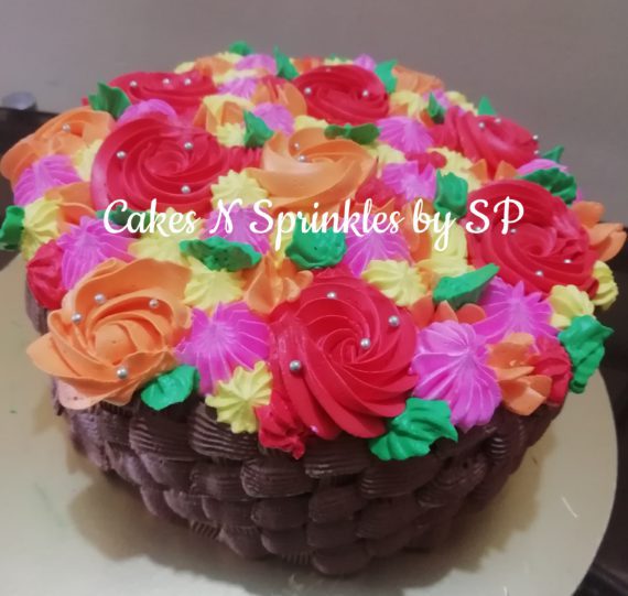 Flower Basket Cake Designs, Images, Price Near Me