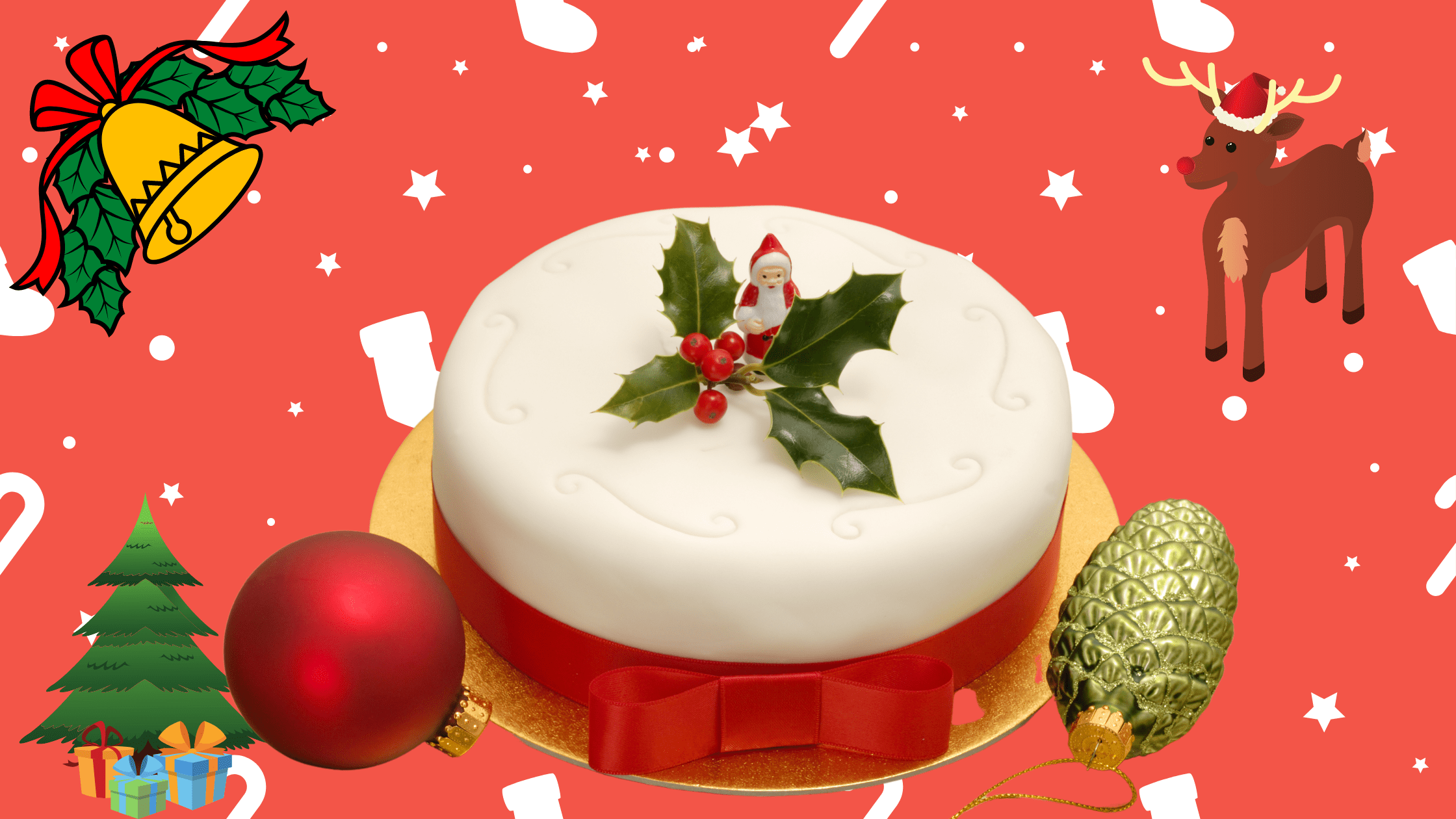 Christmas Celebration with Delicious Cake