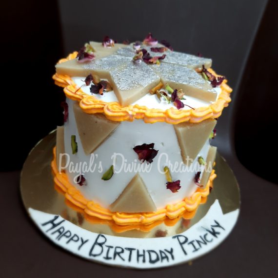Kaju Katli Cake Designs, Images, Price Near Me