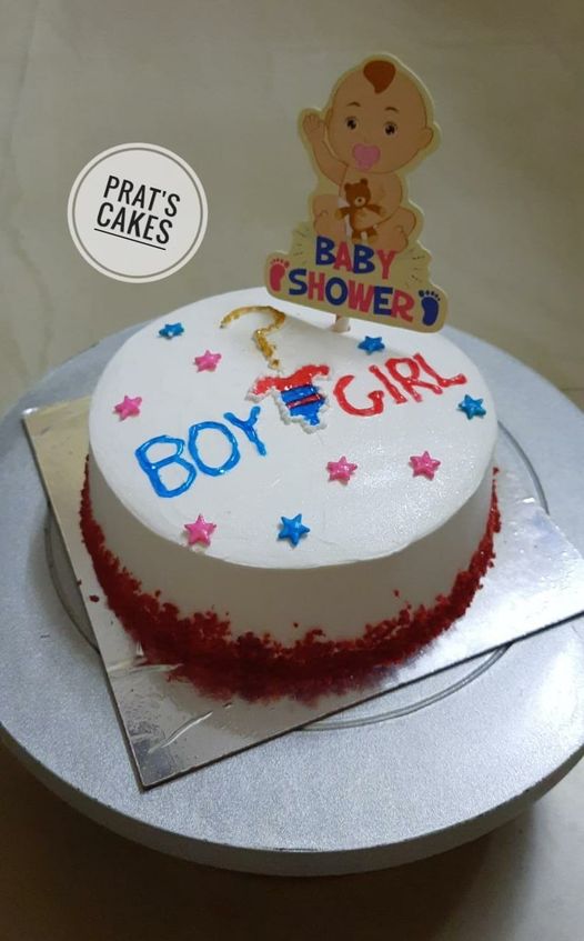 Baby Shower Cake without fondant Designs, Images, Price Near Me