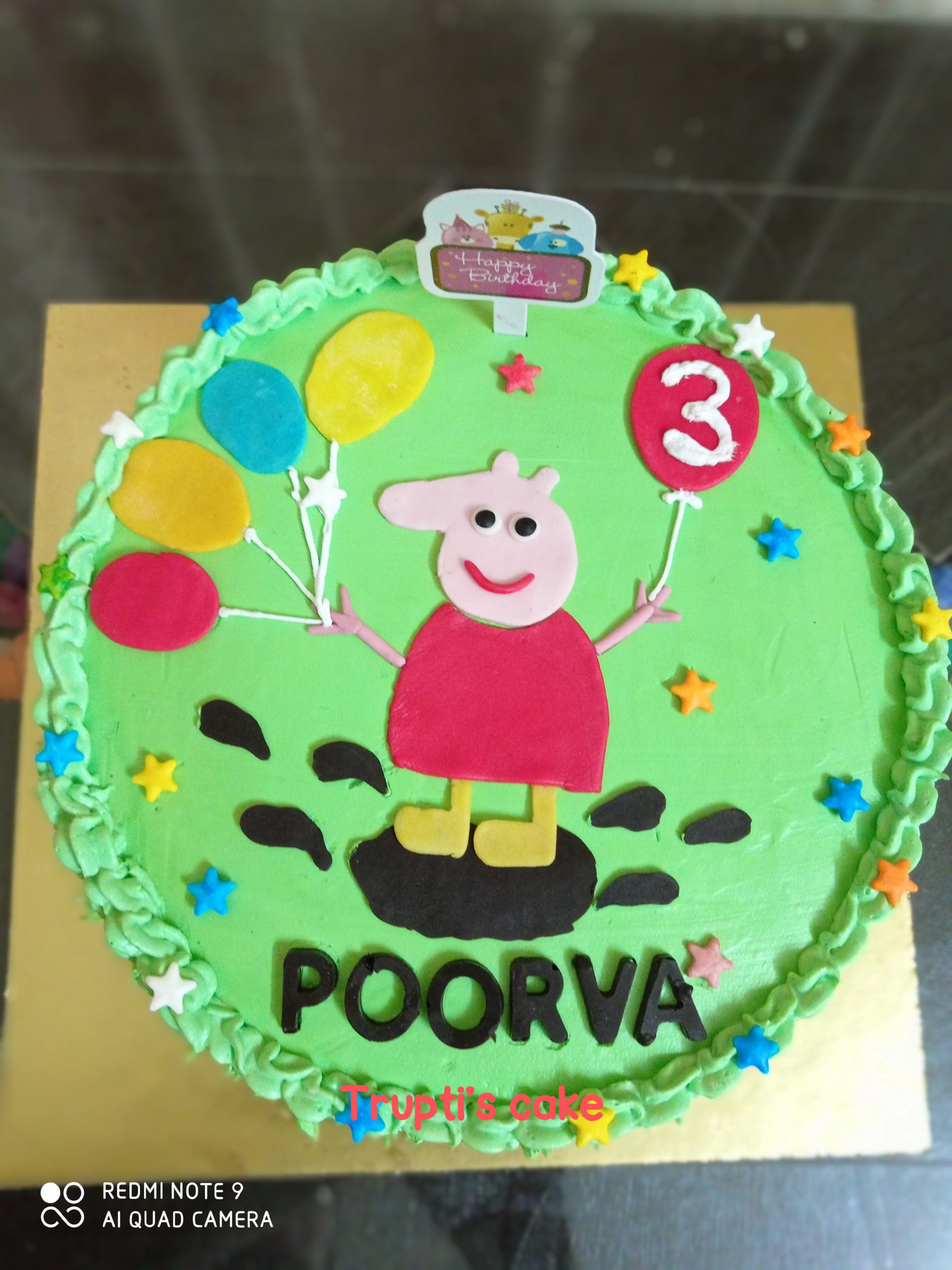 Order Peppa Pig Theme Birthday Cake  FaridabadCake