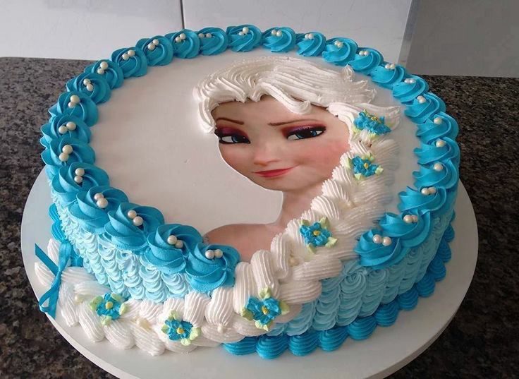 Elsa Photo Print Theme Cake Designs, Images, Price Near Me