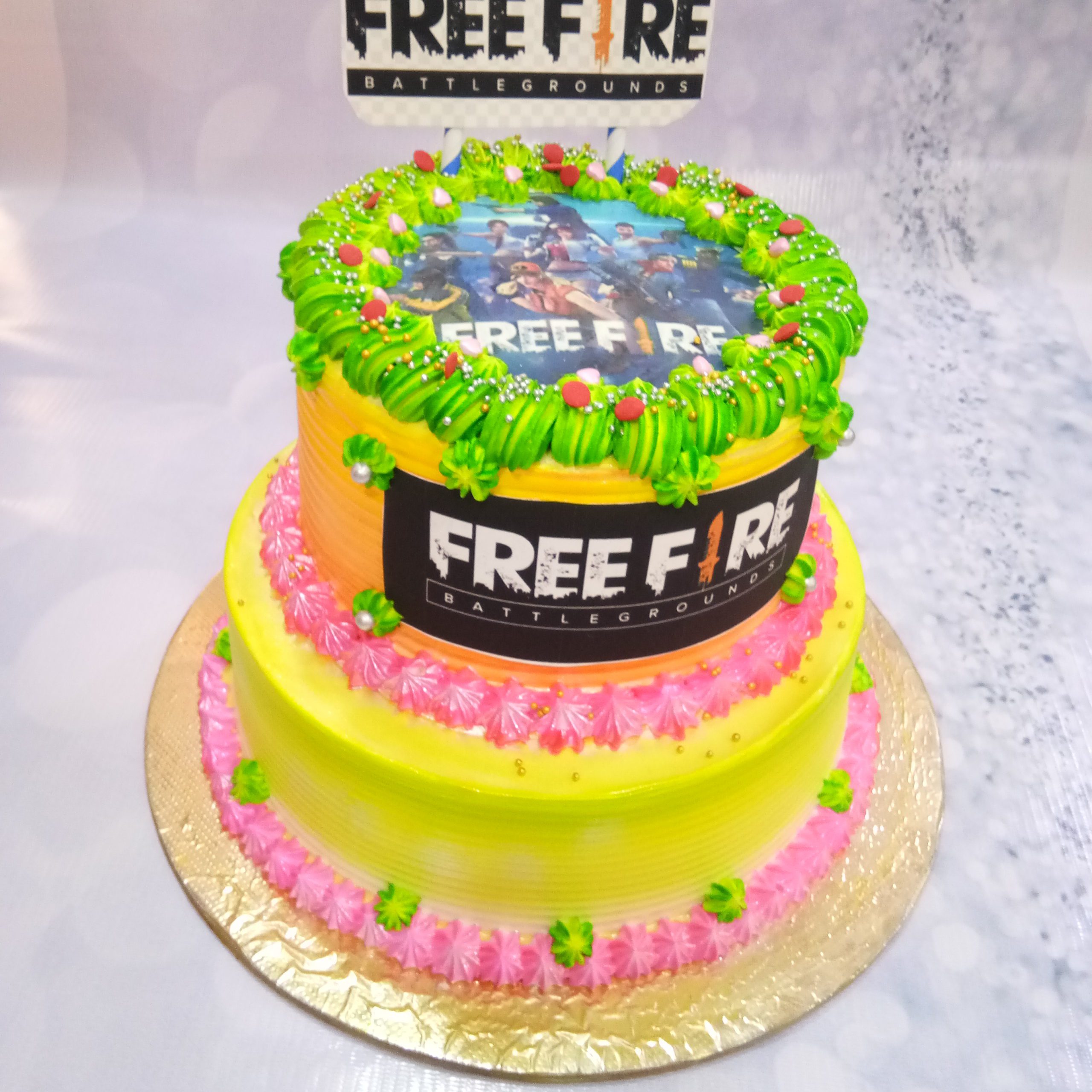 Free Fire Theme Photo Cake Designs, Images, Price Near Me