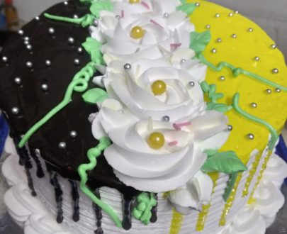 Chocolate n Pineapple Cake (Two in one cake ) Designs, Images, Price Near Me