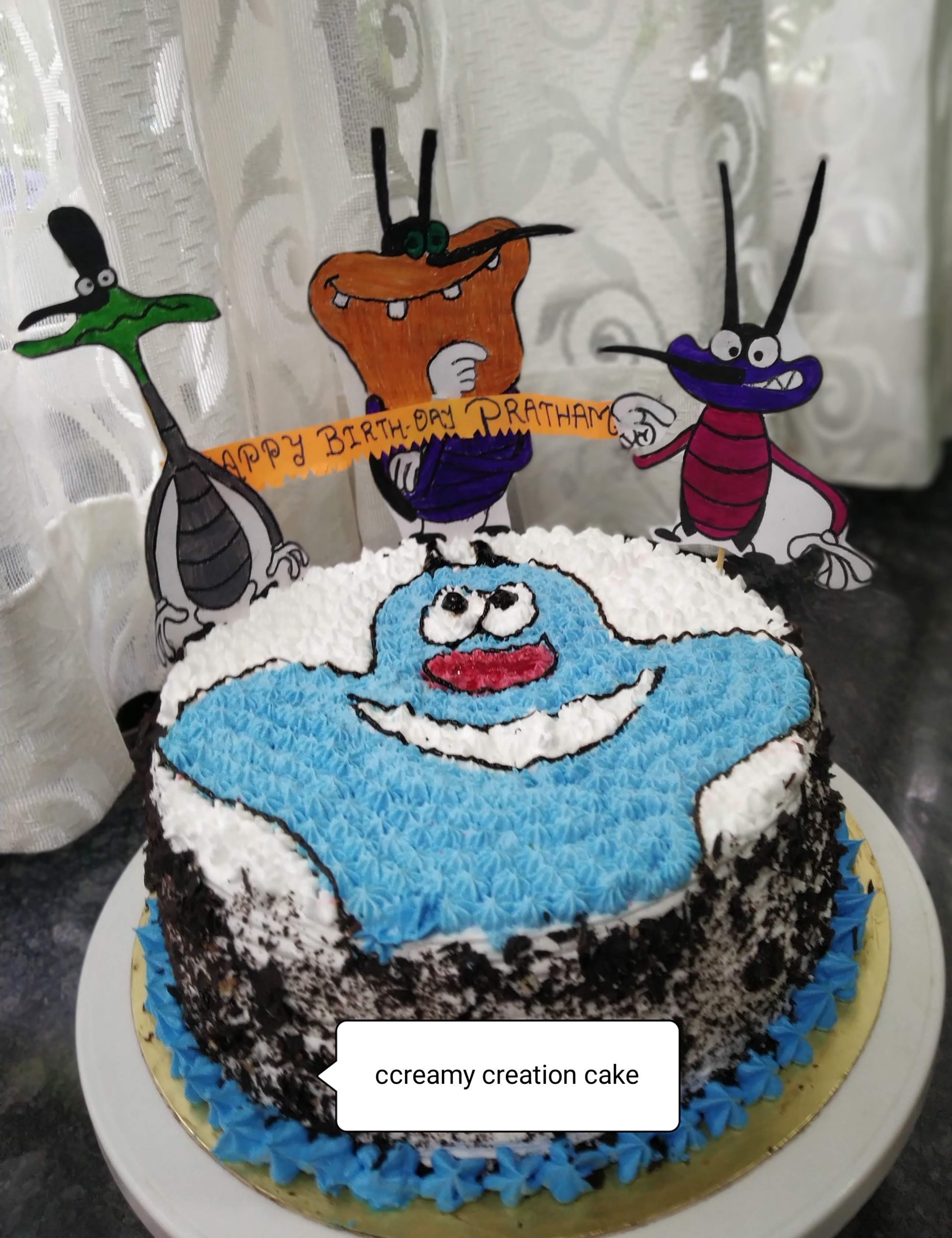Oggy and Cockroaches Cake Designs, Images, Price Near Me