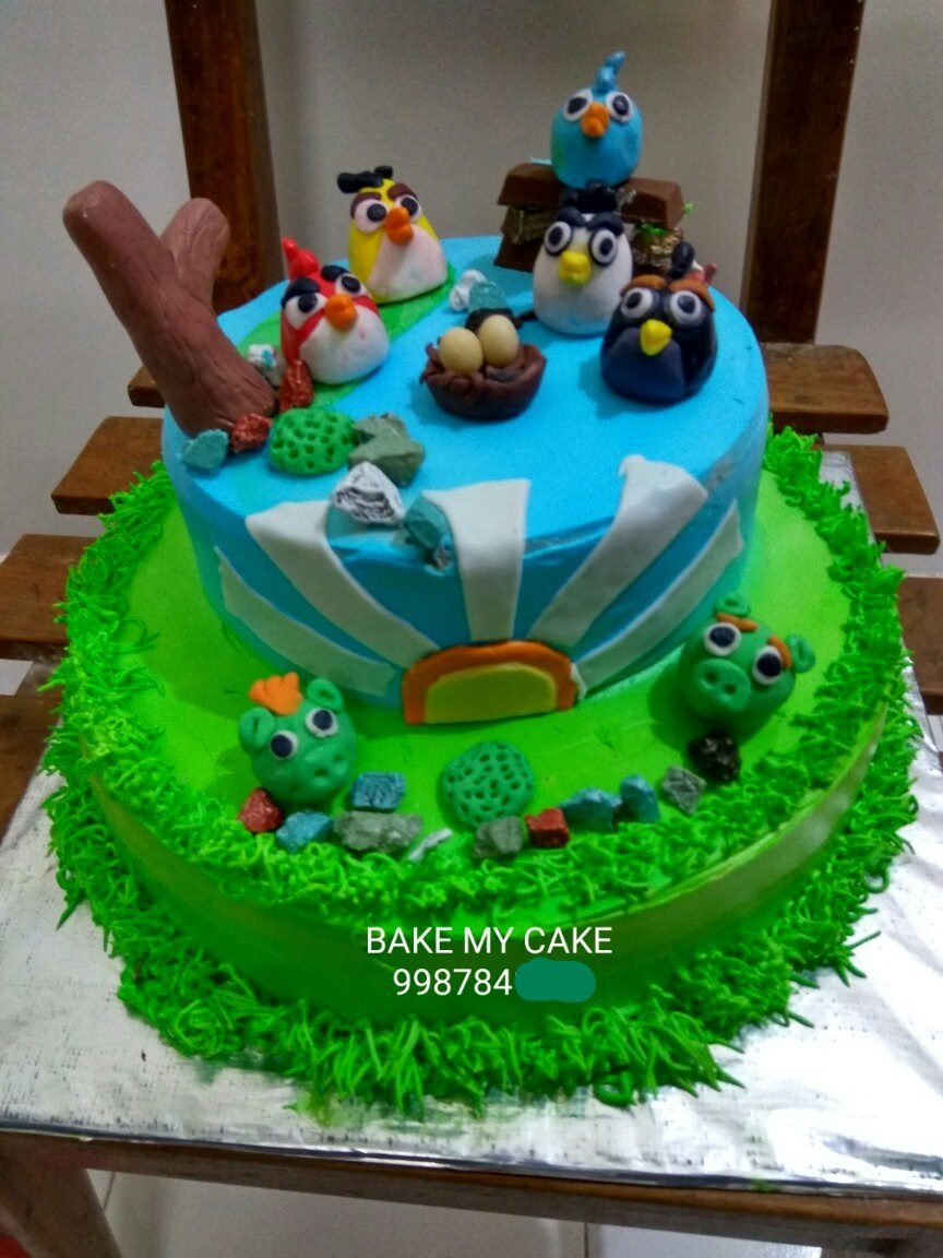 Angry Bird Theme Cake Designs, Images, Price Near Me