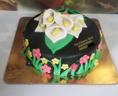 Flowers Theme Cake