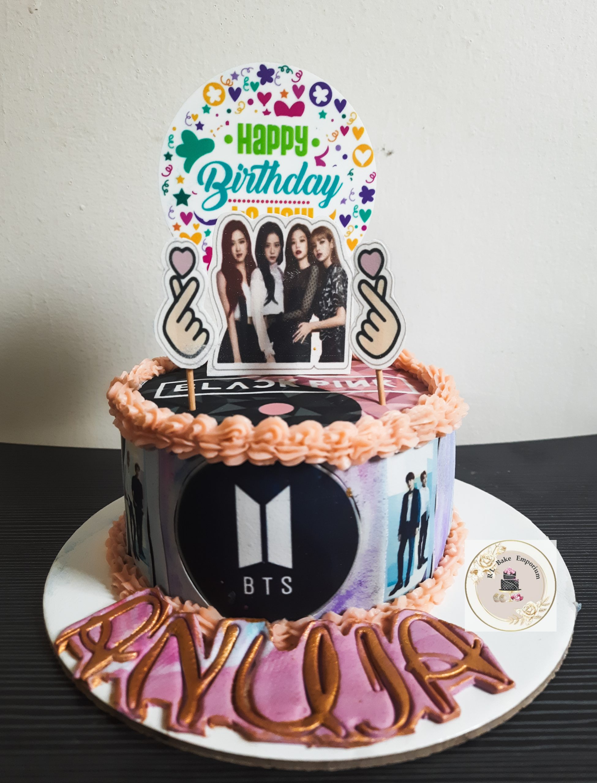 BTS & Black Pink Chocolate Truffle Cake Designs, Images, Price Near Me