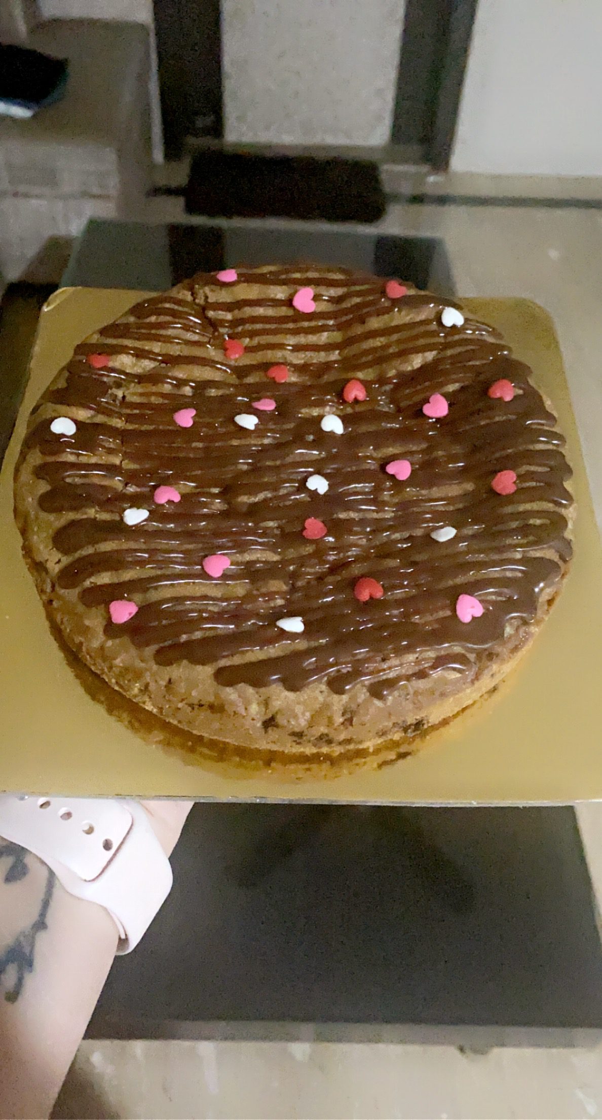 Nutella Cookie Cake Designs, Images, Price Near Me