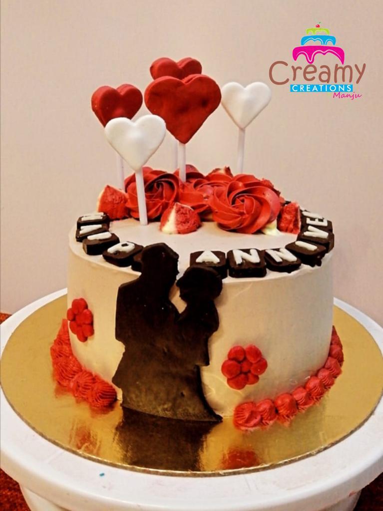 Anniversary Theme Cake Designs, Images, Price Near Me