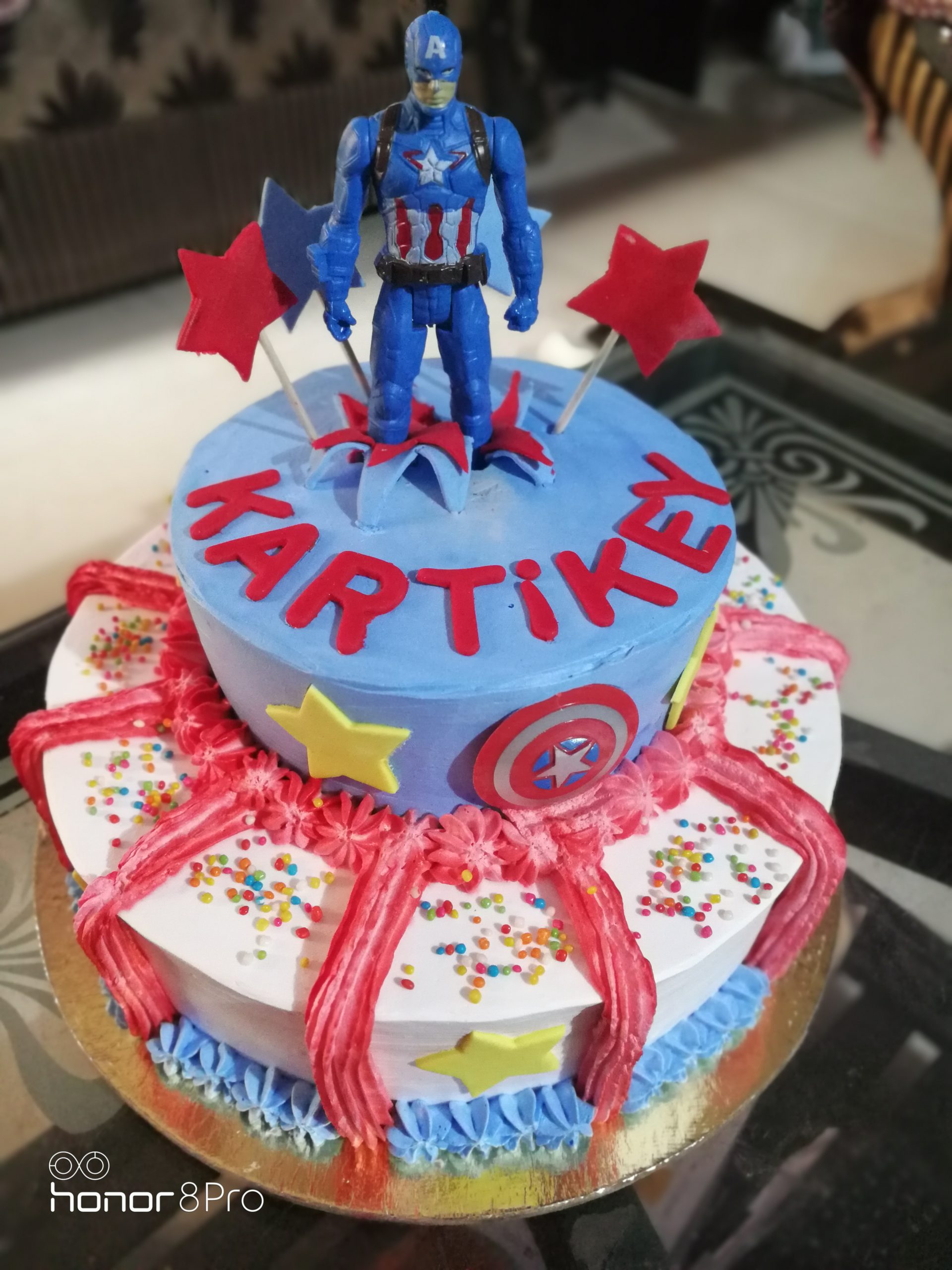 Captain America Cake Designs, Images, Price Near Me
