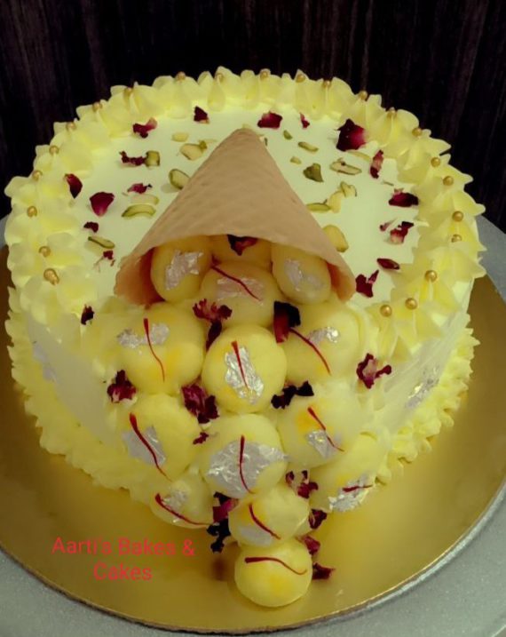 Rasmalai Overloaded Cake / Rasmalai Cone Cake Designs, Images, Price Near Me