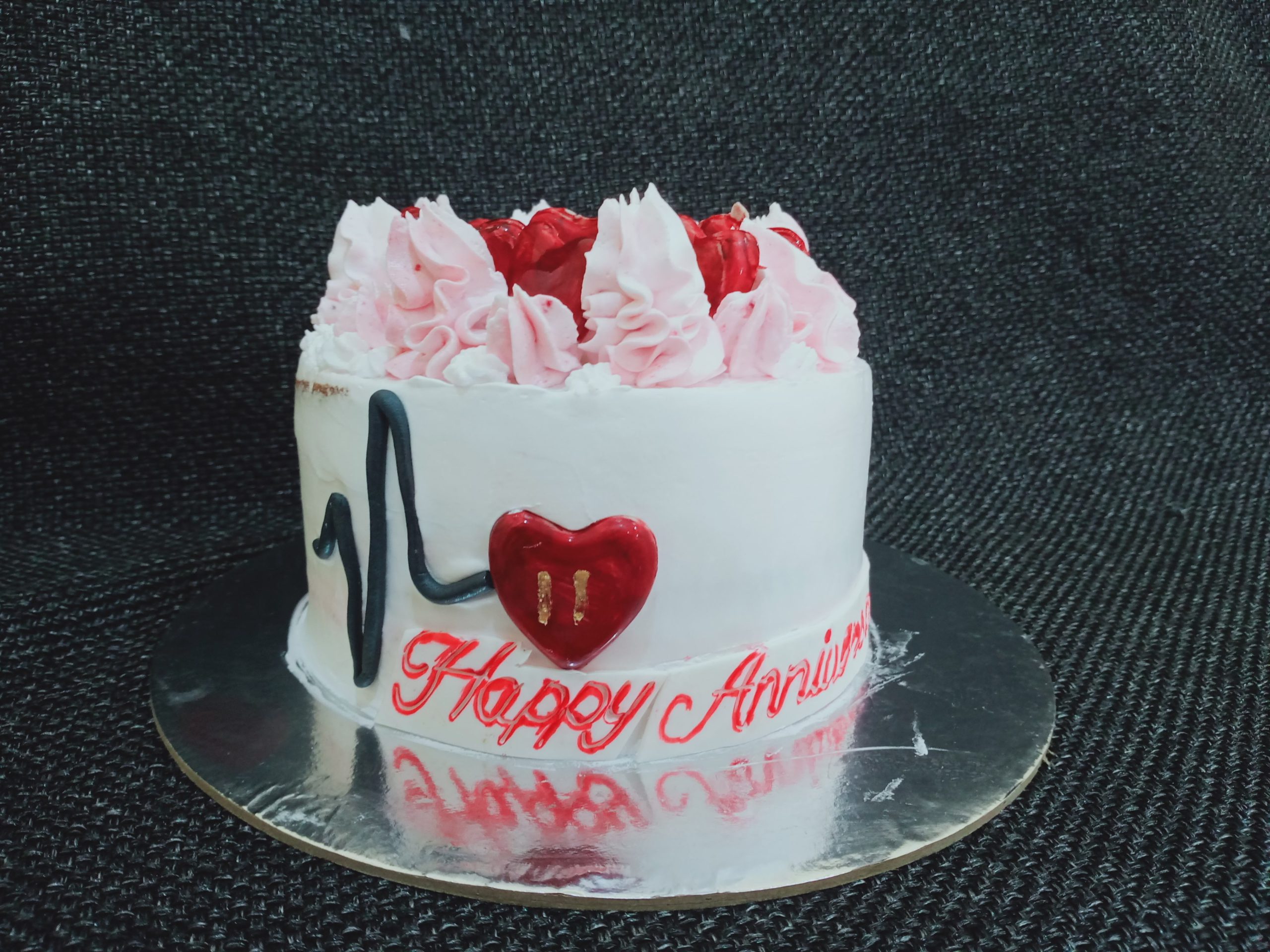 Heart Beat Theme Cake Designs, Images, Price Near Me