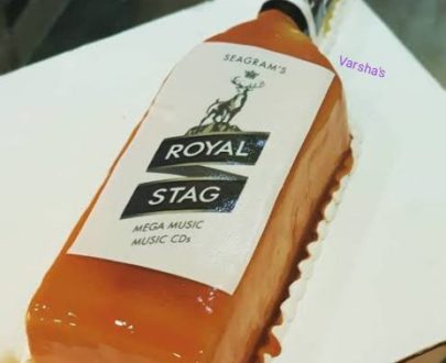 Royal Stag Bottle Cake Designs, Images, Price Near Me