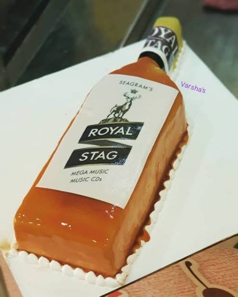 Royal Stag Bottle Cake Designs, Images, Price Near Me