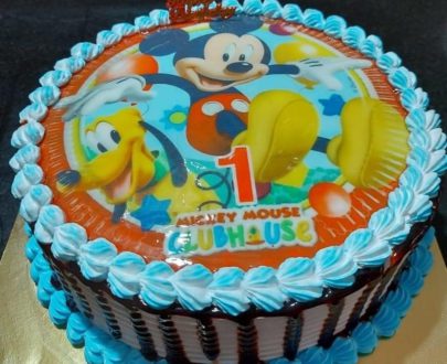 Mickey Mouse Print Cake Designs, Images, Price Near Me