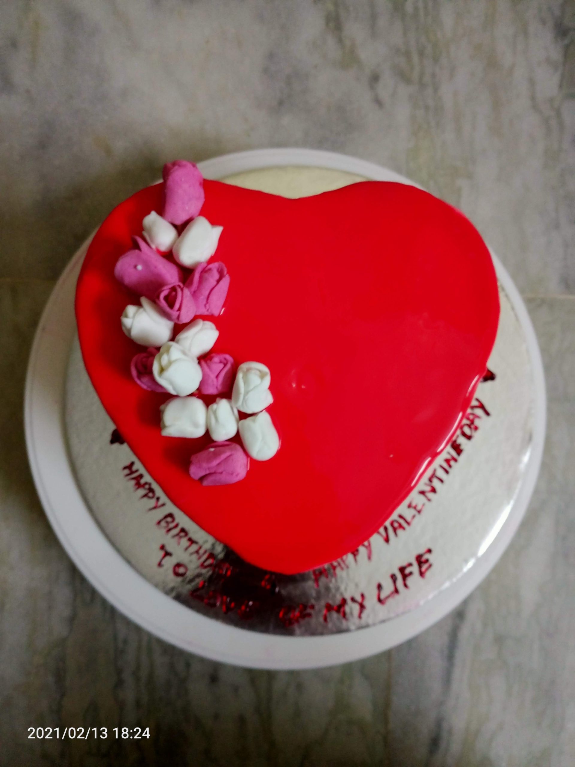 Heart Cake with mirror glaze Designs, Images, Price Near Me
