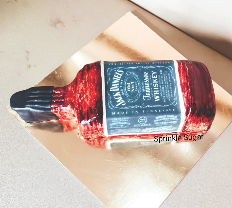 Whisky Bottle Theme Cake Designs, Images, Price Near Me