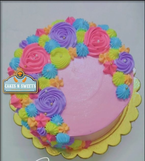 Rainbow Flowers Designer Cake Designs, Images, Price Near Me
