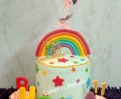 Rainbow Theme Kids Cake Designs, Images, Price Near Me