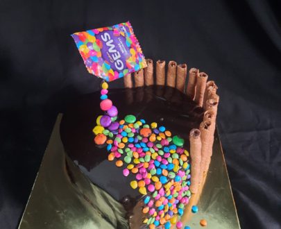 Anti gravity Chocolate Gems Cake Designs, Images, Price Near Me