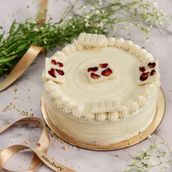 WHITE CHOCOLATE ROSE CAKE Designs, Images, Price Near Me
