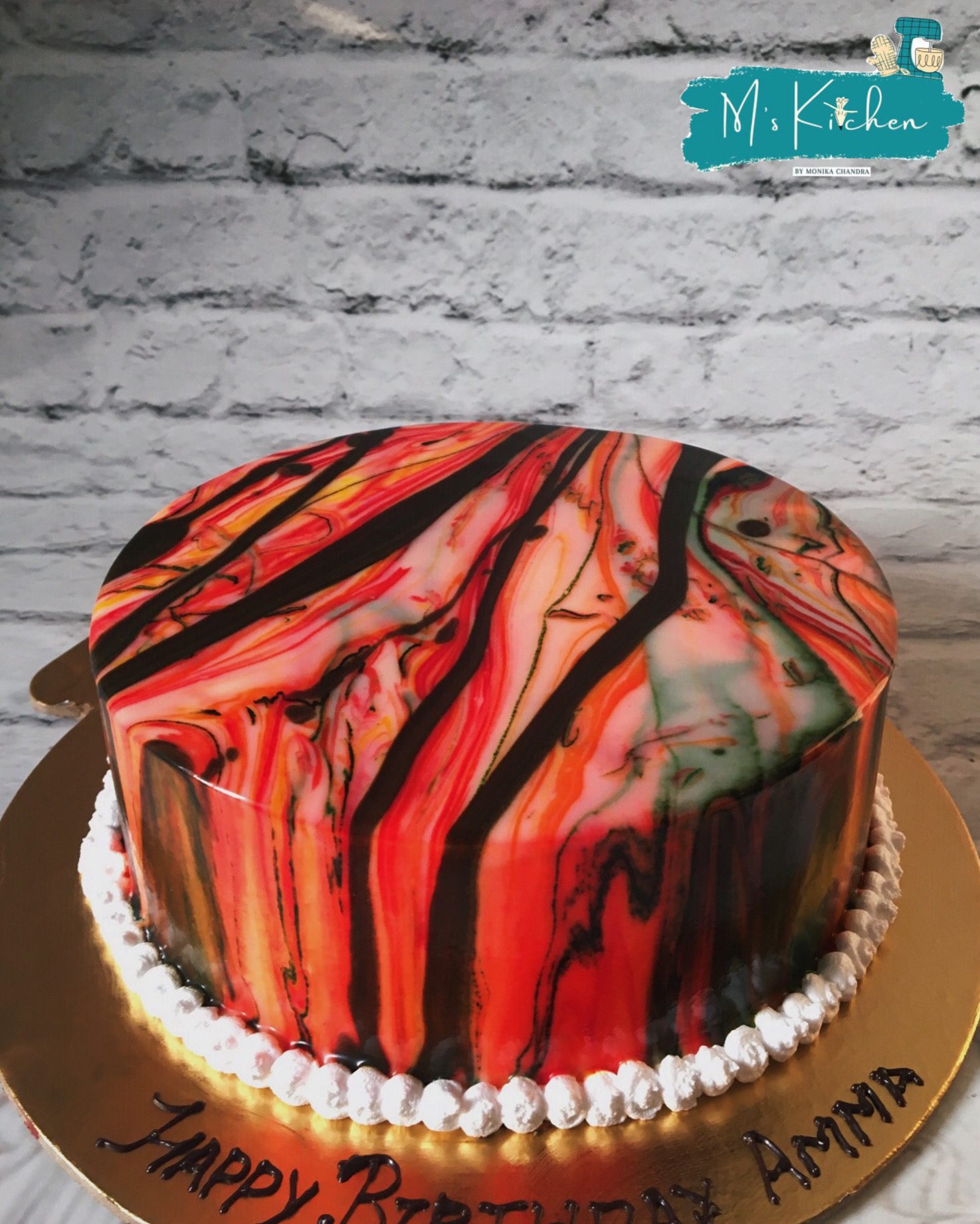 Glazed Marbled Cake Designs, Images, Price Near Me