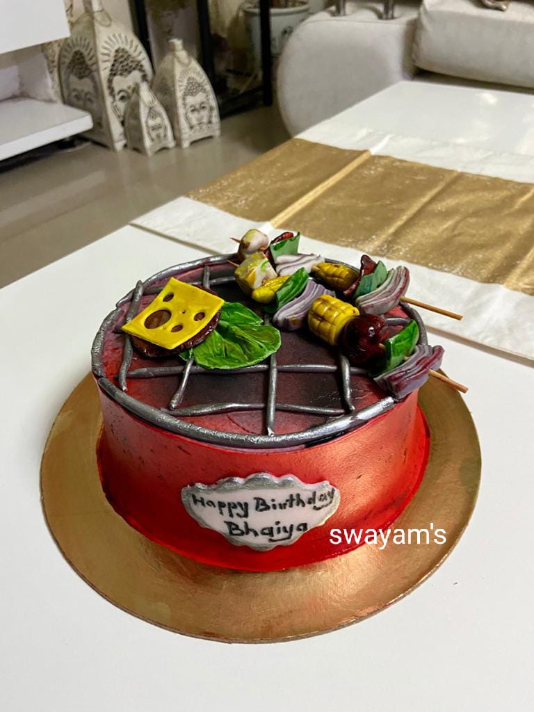 Barbeque Grill Cake Designs, Images, Price Near Me