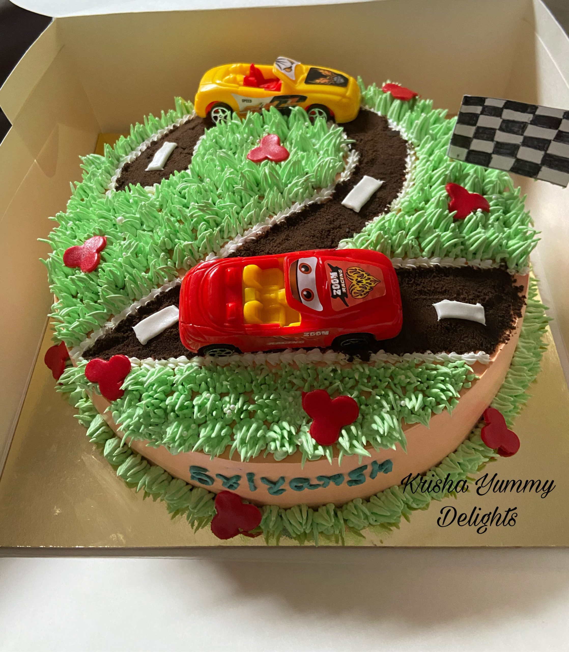 Racing Car Theme Cake Designs, Images, Price Near Me