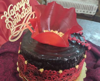 Chocolate Cake with rice paper sail Designs, Images, Price Near Me