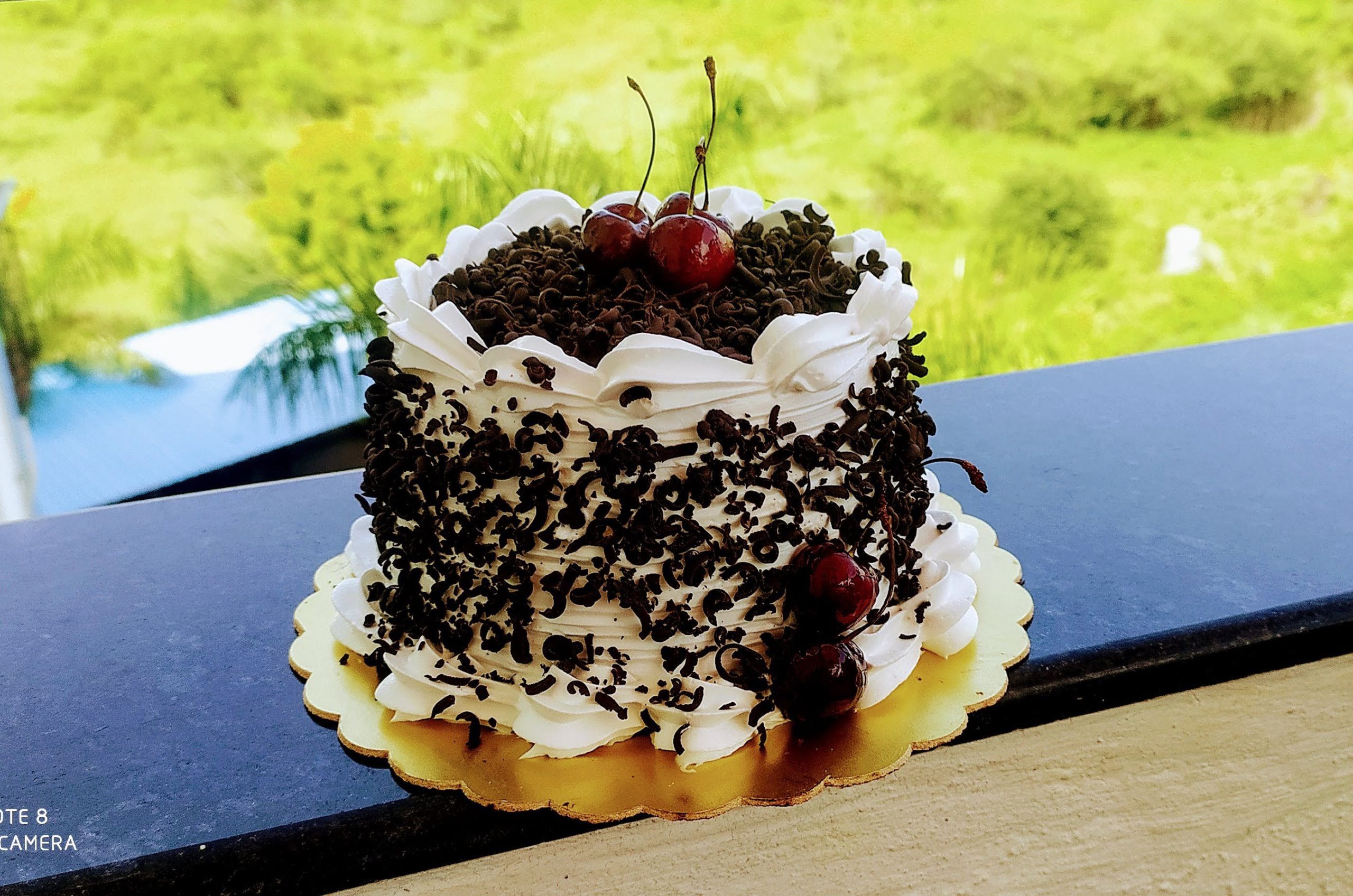 Black Forest Cake fresh Cherry loaded. Designs, Images, Price Near Me