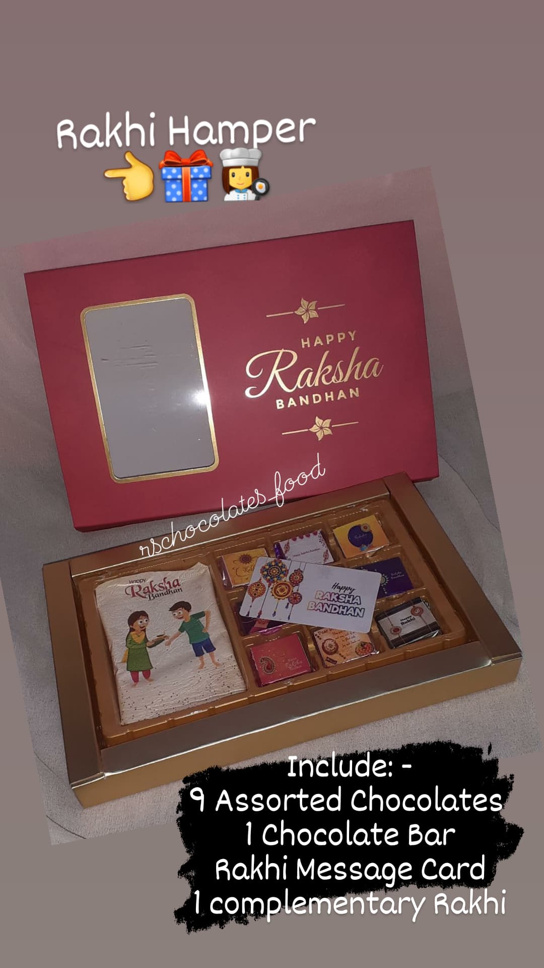 Rakhi Chocolates Hamper Designs, Images, Price Near Me