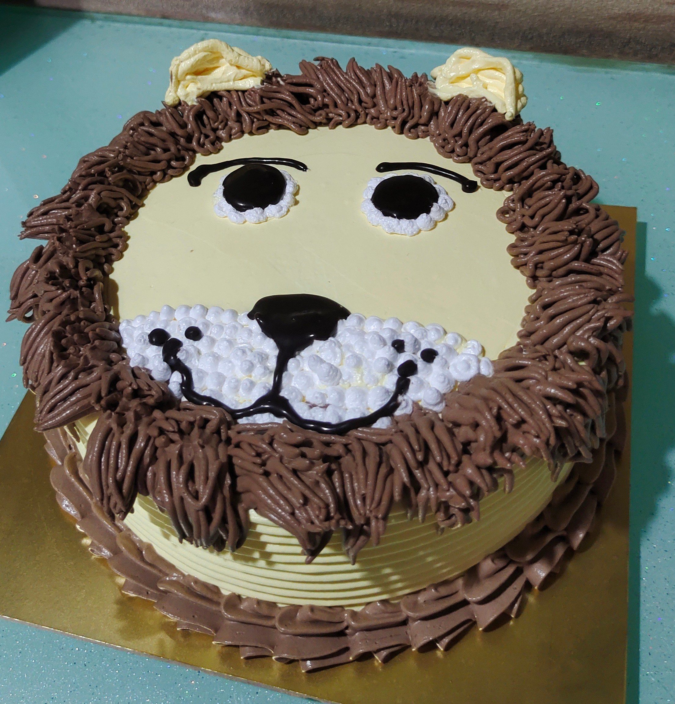 Lion Face Theme Cake Designs, Images, Price Near Me