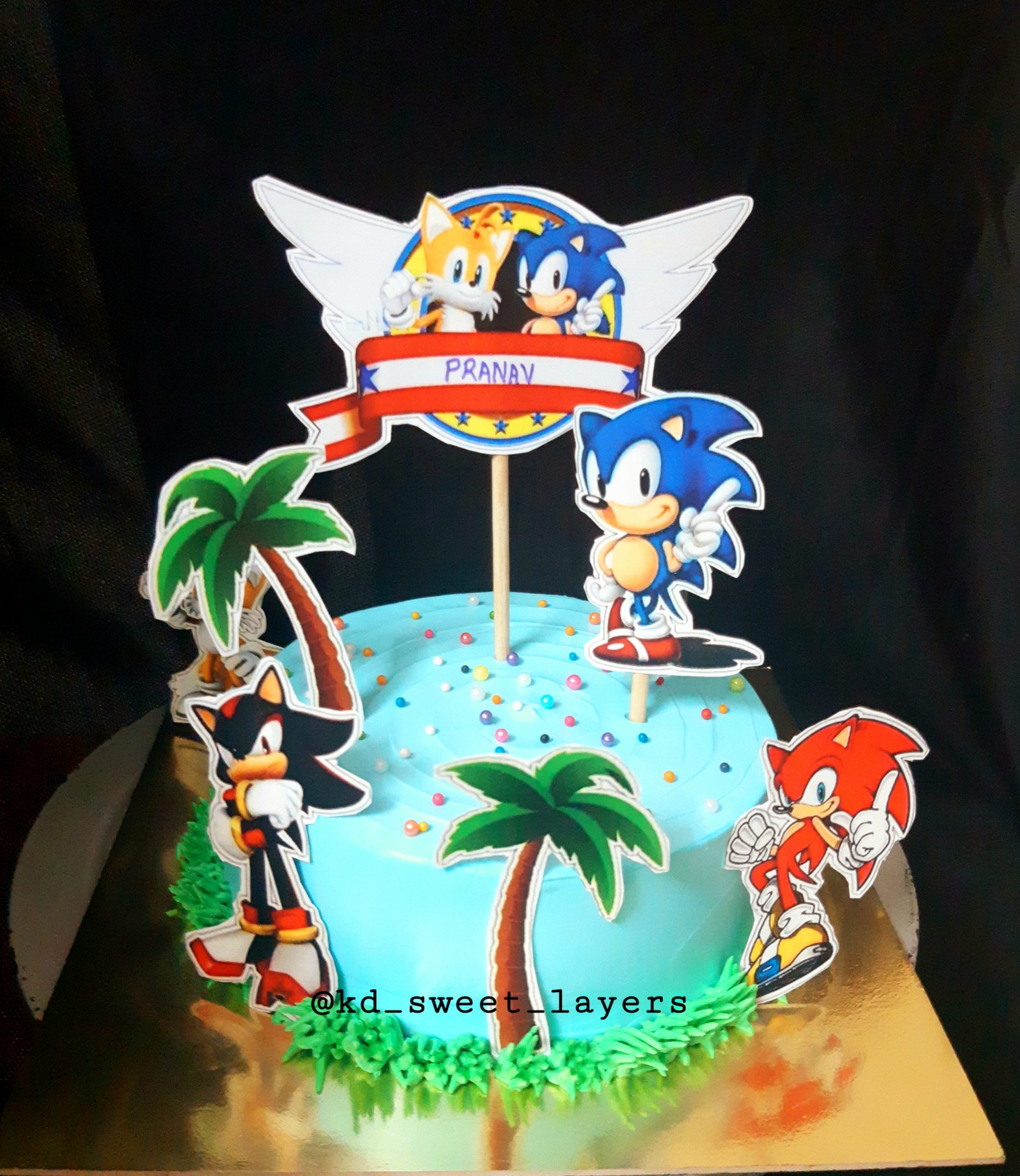 Sonic Kids Theme Cake Designs, Images, Price Near Me