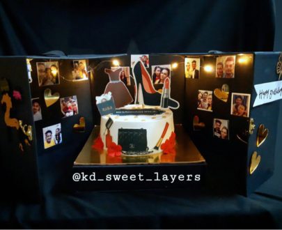 Surprise Box cake (makeup theme) Designs, Images, Price Near Me