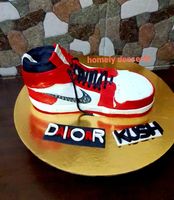Nike Air Jordan dior Shoe Theme Cake Designs, Images, Price Near Me