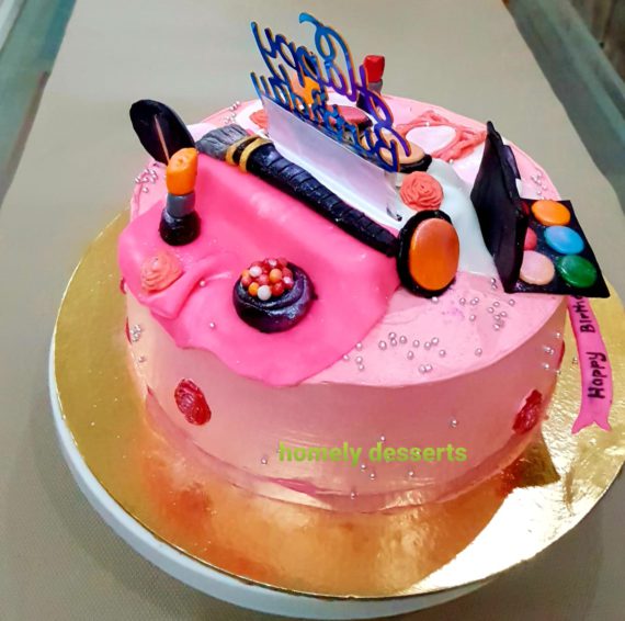 Makeup semi fondant Photo Pull Out surprise Cake Designs, Images, Price Near Me