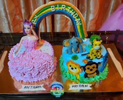 Animal Theme Fondant Cake and Doll Cake Designs, Images, Price Near Me