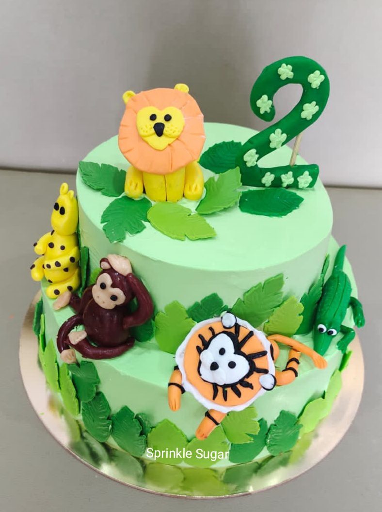 Animal Safari Theme Cake Designs, Images, Price Near Me