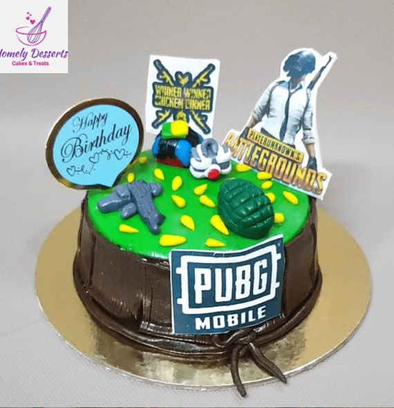 PubG Theme Cake Designs, Images, Price Near Me