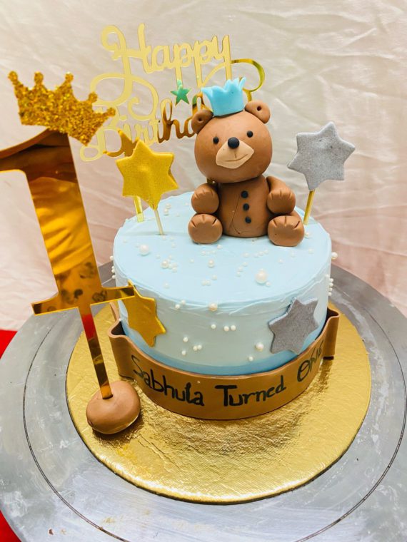 Teddy Topper Cake for baby boy Designs, Images, Price Near Me