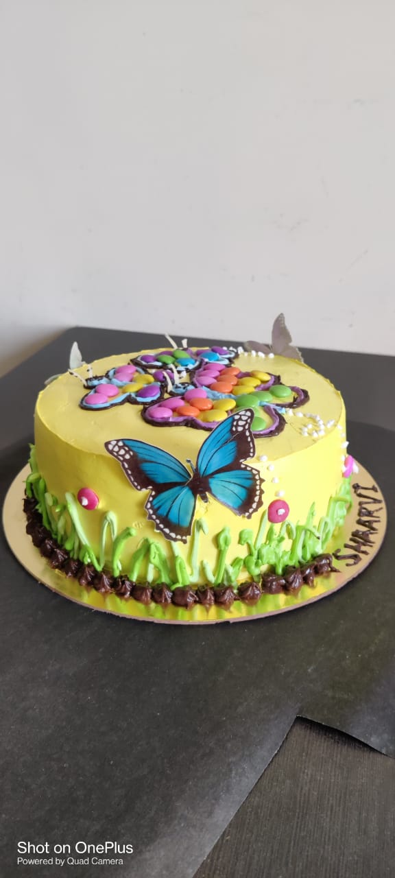 Vanilla Butterfly Theme Cake Designs, Images, Price Near Me