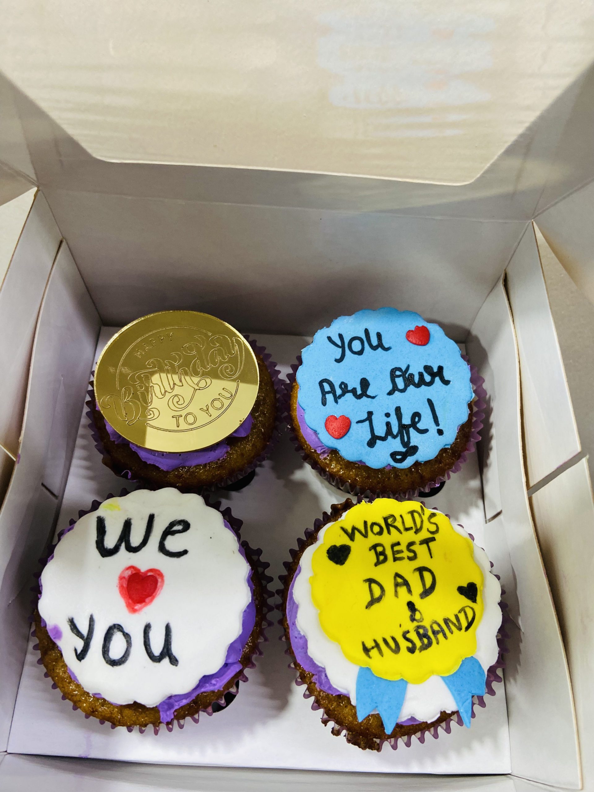 Customised Cupcakes (Pack of 4) Designs, Images, Price Near Me