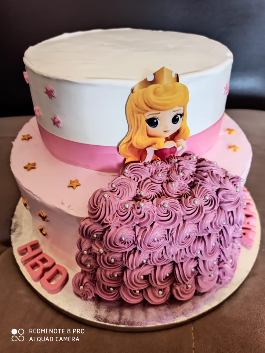 Butterscotch Princess Cake Designs, Images, Price Near Me