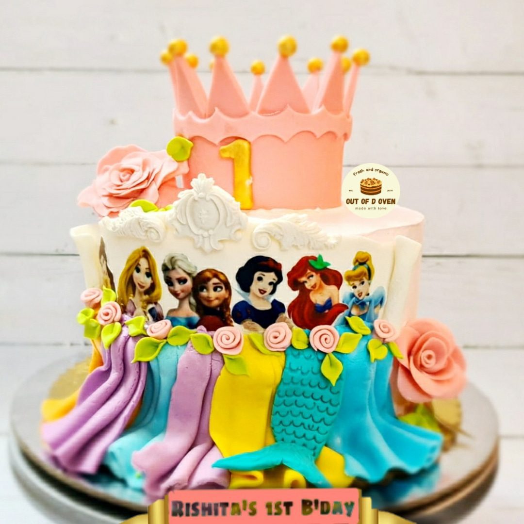 Disney Princess Theme Cake Designs, Images, Price Near Me