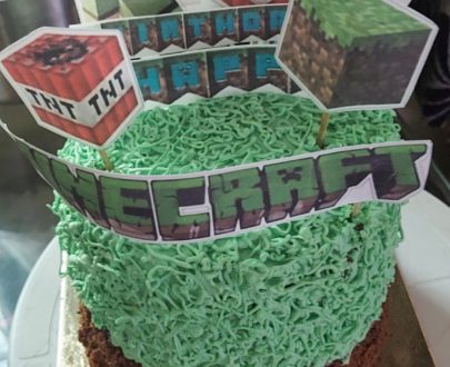 Minecraft Theme Cake Designs, Images, Price Near Me
