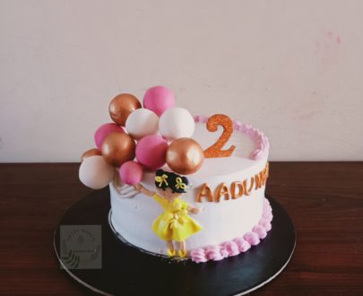 Girl with Balloon Theme Cake Designs, Images, Price Near Me